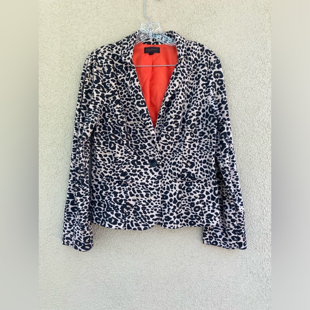 Tracy Evans animal print blazer XL